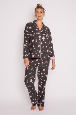 Flannel PJs - Pink Stars(1)